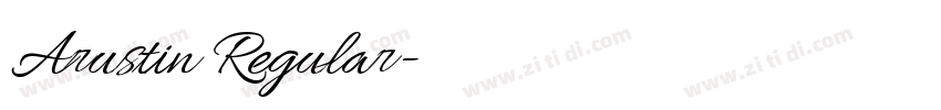 Arustin Regular字体转换